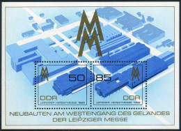 Germany-GDR 2766 Ab Sheet,MNH.Michel Bl.99. Leipzig Autumn Fair,1989. - Ungebraucht