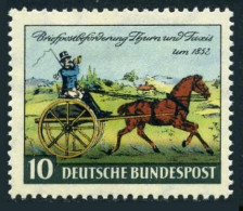 Germany 692, MNH. Michel 160. Thurn And Taxis Stamp, Centenary, 1952. Horses. - Neufs