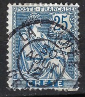 FRANCE Levant Ca.1912: Lot D'obl. Avec TB Obl. CAD "La Canée (Crète)" - Gebruikt