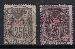 FRANCE Levant Ca.1888-1900: Lot D'obl. Avec B à TB Obl. CAD "Constantinople (Turquie)", Nuances - Used Stamps