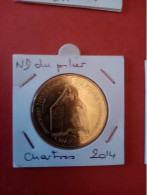 Médaille Touristique Monnaie De Paris MDP 28 Chartres Cathédrale 2014 Manteau - 2014