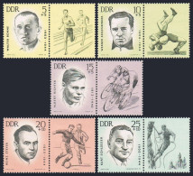 Germany-GDR B98-B102, MNH. Michel 958-962. Sportsmen Victims Of The Nazis, 1963. - Ungebraucht