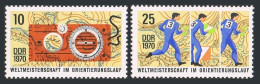 Germany-GDR 1232-1233, MNH. Mi 1605-1606. World Orienting Championships, 1970. - Ongebruikt