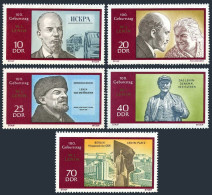 Germany-GDR 1188-1192, MNH. Mi 1557-1561. Vladimir Lenin, Birth Centenary, 1970. - Ongebruikt