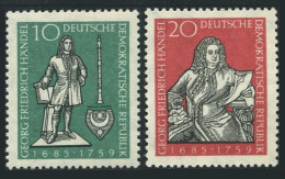 Germany-GDR 428-429, MNH. Mi 682-683. George Frederick Handel, Composer, 1959. - Unused Stamps