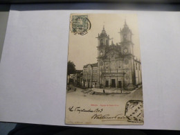 A549 .CPA. PORTUGAL. BRAGA. Egreja De Santa Cruz. .beau Plan Animé. écrite & Voyagée 1903 - Braga