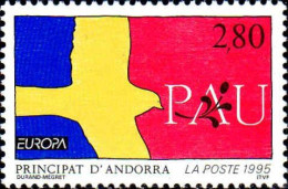 Andorre (F) Poste N** Yv:457/458 Europa Paix & Liberté - Nuevos