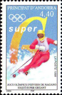 Andorre (F) Poste N** Yv:498 Mi:519 Jocs Olimpics D'Hiveern De Nagano (Thème) - Hiver 1998: Nagano
