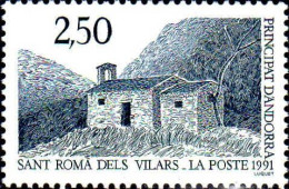 Andorre (F) Poste N** Yv:400 Mi 421 Sant Roma Dels Vilars (Thème) - Eglises Et Cathédrales