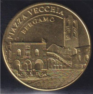 Piazza Vecchia Bergamo, (Bergame) Italie, Medaglie E Patrimonio, Médaille Et Patrimoine, Jeton - Andere & Zonder Classificatie