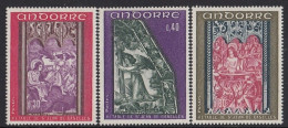 ANDORRA French 226-228,unused - Christianisme