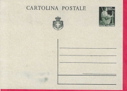 INTERO CARTOLINA POSTALE DEMOCRATICA CENT. 60 (INT. 123) - NUOVA - Entiers Postaux