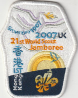 HONG KONG  --    SCOUT, SCOUTISME, JAMBOREE  --  OLD PATCH, ECUSSON  --  21 St WORLD SCOUT JAMBOREE  2007, UK - Padvinderij