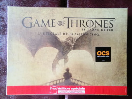 Coffret DVD De Pré-réservation GAMES OF THRONES Saison 5 édition Limitée Et Numérotée - Verzamelingen, Voorwerpen En Reeksen