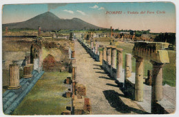 C.P.  PICCOLA   POMPEI   VEDUTA  DEL  FORO  CIVILE      2 SCAN (NUOVA) - Pompei