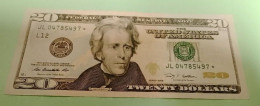 America 20 Dollars 2009 USA A. Jakson 20 Dollars Astérisque De Remplacement Asterisco Sostitutiva Asterisk - Nationale Valuta