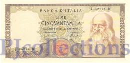 ITALIA - ITALY 50000 LIRE 1972 PICK 99c AU/UNC - 50.000 Lire
