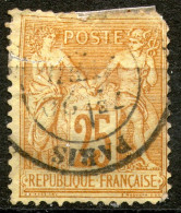 France,1876,YT#82,Sage U/N , 25 C.,cancell,as Scan - 1898-1900 Sage (Type III)