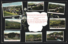 AK Herisau, Ortsansicht, Heinrichsbad, Umgebung  - Herisau