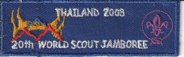 THAILAND 2008  --  20th WORLD SCOUT JAMBOREE  --  SCOUT, SCOUTISME, JAMBOREE  -- OLD PATCH  -- - Pfadfinder-Bewegung