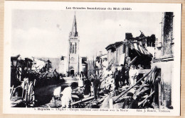 08719 / REYNIES (82) Grandes Inondations Du Midi 1930 Sauveteurs EGLISE Unique Bâtiment Debout Avec La Mairie BOUZIN 6 - Autres & Non Classés