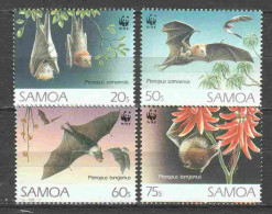Samoa 1993 Mi 754-757 MNH WWF BATS - Ungebraucht