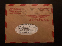 LETTRE UA WAR & NAVY DEPARTMENTS V-MAIL SERVICE OBL.MEC. JUN 10 1944 NEW YORK + TEXTE MICROFILME Pour Samuel BABCOCK - WO2