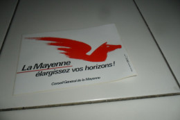 AUTOCOLLANT  PUB LA MAYENNE - Stickers