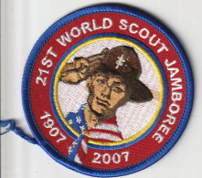 USA  --   21st  WORLD SCOUT JAMBOREE  --  1907 - 2007  --  SCOUT, SCOUTISME, JAMBOREE  -- OLD PATCH  -- - Scoutismo
