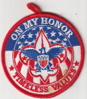 USA  --   OM MY HONOR  --  TIMELESS VALUES  --  SCOUT, SCOUTISME, JAMBOREE  --  OLD PATCH  -- - Pfadfinder-Bewegung