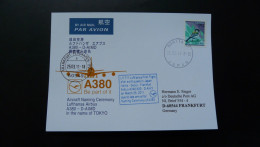 Vol Special First Flight Airbus A380 Tokyo Naming Ceremony Japan Lufthansa 2011 - Covers & Documents