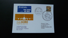 Premier Vol First Flight San Francisco Frankfurt Airbus A380 Lufthansa 2011 - 3c. 1961-... Lettres