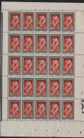 France Feuilles N°185 30c Jeux Olypiques Paris 1924 Feuille De 25 Timbres Qualité:** Cote:750 - Ganze Bögen