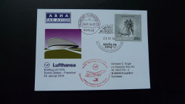 Premier Vol First Flight Sotchi Olympic Games To Frankfurt Lufthansa Russia 2014 - Hiver 2014: Sotchi