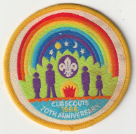 CUBA  --  CUBSCOUTS  1986   --  70th ANNIVERSARY  --  SCOUTISME, JAMBOREE  --  OLD PATCH - Scoutisme