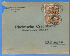 Allemagne Reich 1922 - Lettre De Mannheim - G33636 - Briefe U. Dokumente