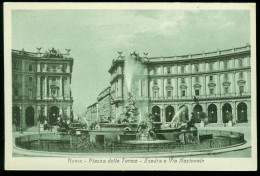 Ak Italy, Roma | Piazza Delle Terme, Esedra E Via Nazionale #ans-1946 - Places & Squares