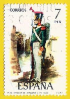 España. Spain. 1976. Edifil # 23539. Uniformes Militares. Artilleria De A Pie - Gebraucht