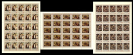 ● RUSSIA U.R.S.S. 1988 ֍ Fondazione Per La CULTURA N. 5543 /45 ● 3 Fogli ** ● Serie Completa ● Cat. 90,00 € ● L. 4262 ● - Full Sheets