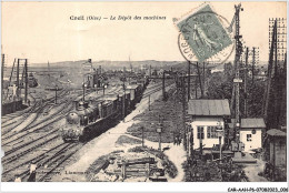 CAR-AAHP6-60-0479 - CREIL - Le Dépôt Des Machines - Train -b Carte Vendue En L'etat - Creil