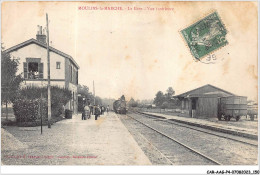 CAR-AAGP4-61-0365 - MOULINS-LA-MARCHE - La Gare - Vue Interieure - Train - Carte Vendue En L'etat - Moulins La Marche