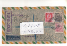 3 Timbres Sur Lettre Recommandée , Registered  Cover , Mail Du 17/9/46 - Cartas & Documentos