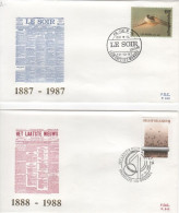 COB - FDC N° 845/46 - Timbre N° 2271/72 - 1981-1990