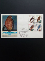 DEUTSCHLAND MI-NR. 754-757 FDC JUGEND 1973 GREIFVÖGEL ADLER BUSSARD MILAN - Adler & Greifvögel