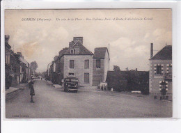 GORRON: Un Coin De La Place Rue Corbeau-paris Et Route D'ambrière-le-grand, Autobus - Très Bon état - Gorron