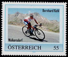 PM  Bernhard Kohl  (blau ) - Wolkersdorf Ex Bogen Nr. 8021438  Postfrisch - Timbres Personnalisés