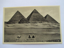 EGYPTE  -   LE CAIRE    -    LES TROIS GRANDES PYRAMIDES  DE GIZEH          TTB - Pyramiden