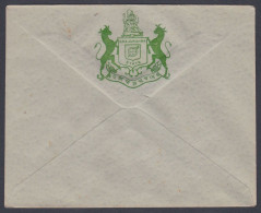 Inde British India Khajurahra Princely State Mint Unused Cover, Coat Of Arms, Postal Stationery - Sonstige & Ohne Zuordnung