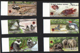 Sri Lanka -  2019 -  Wasgamuwa National Park - Set Of 6 Stamps And 6 Miniature Sheets - MNH. ( OL 14/04/2022) - Sri Lanka (Ceylan) (1948-...)