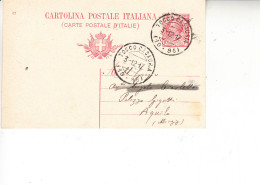 ITALIA 1917- Intero Postale  Da Tocco Casauria Ad  Aquila - Entiers Postaux